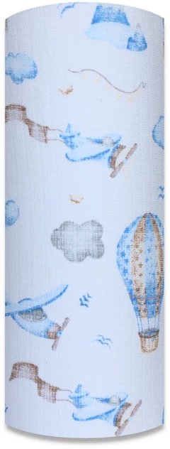 Pielucha tetra druk 70/80 Lotnisko niebieskie 1 szt. 5714