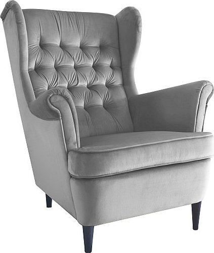 Signal Fotel HARRY VELVET szary