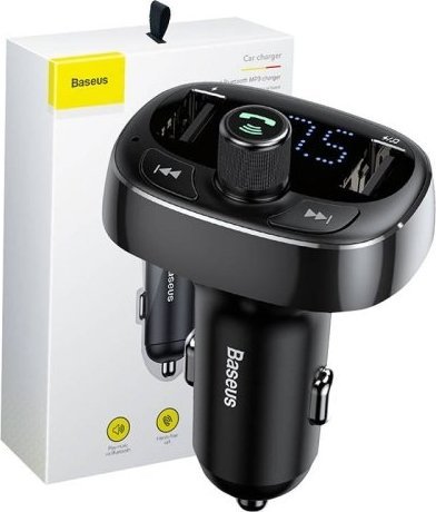 Transmiter FM Baseus Transmiter FM Baseus T-typed S-09 Bluetooth (czarny)