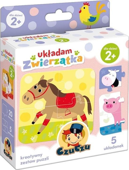 Czuczu Układanka Ukladam zwierzątka 2+
