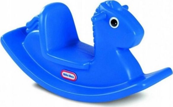 Little Tikes Little tikes Koń na biegunach niebieski w kartonie 173950