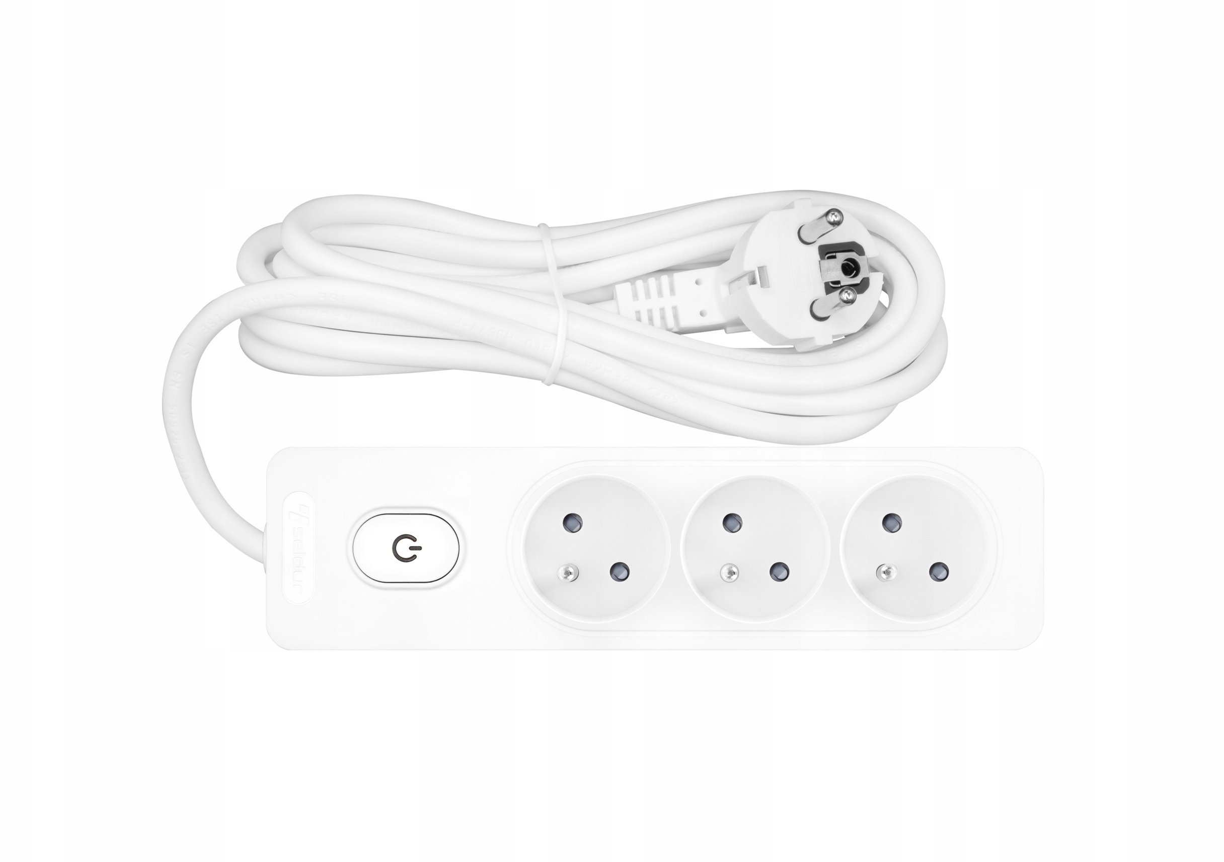 Przedłużacz przenośny 3- Krotny z uziemieniem, wyłącznikiem i przesłonami styków, przewód 1.0mm2, 3m G3FA31B