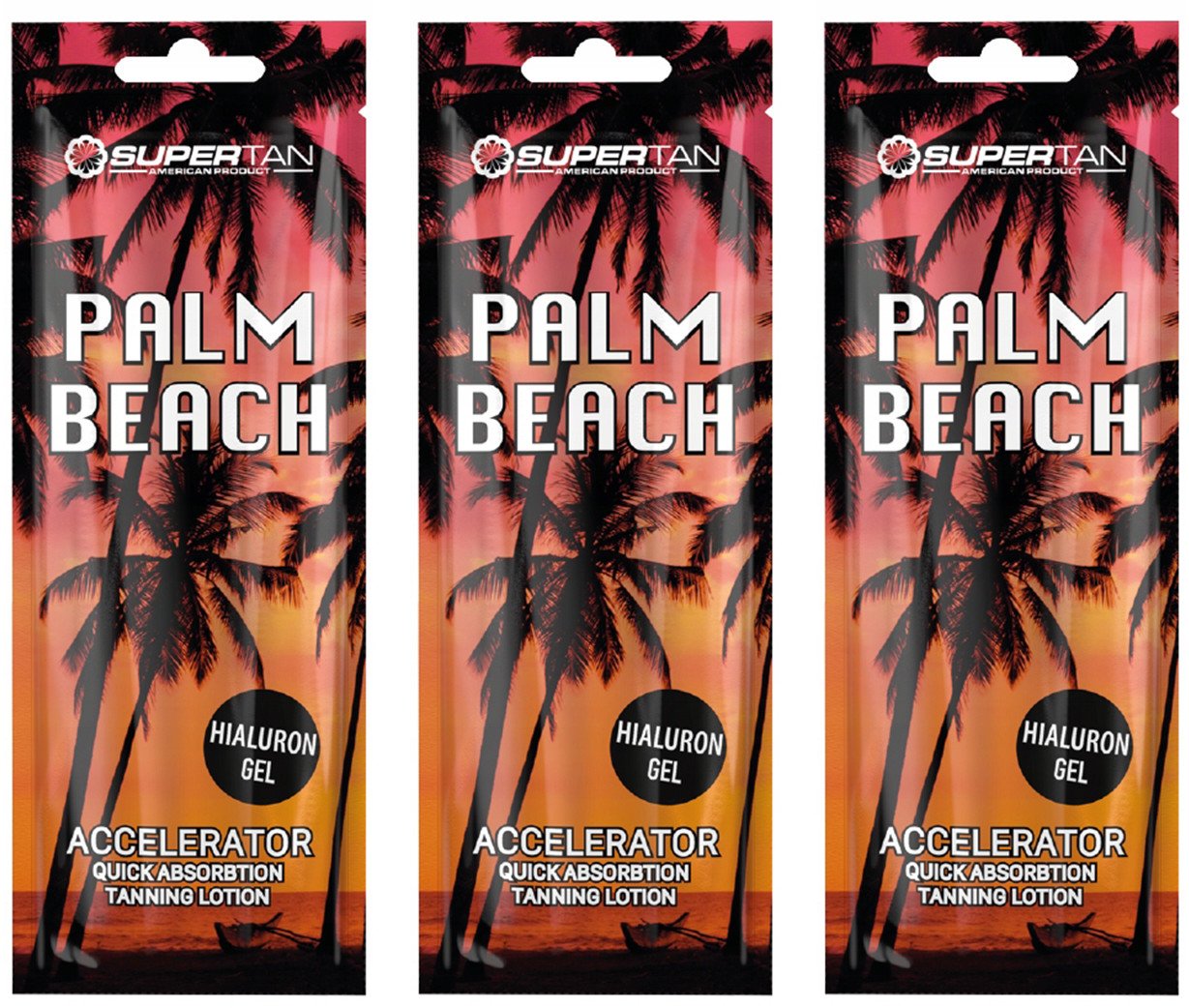 Supertan Palm Beach Przyspieszacz do opalania Hialuron x3szt