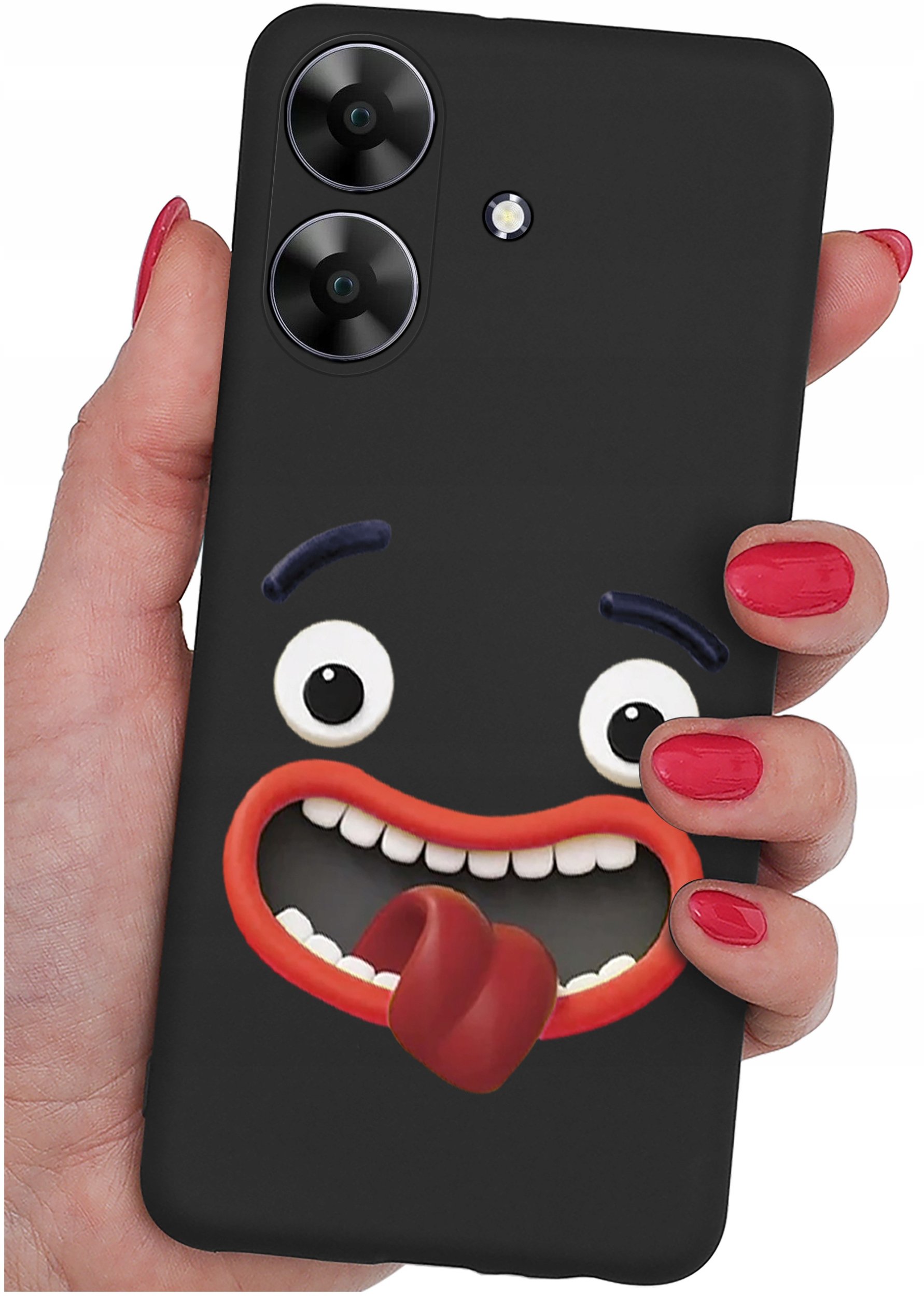 ETUI do Realme Note 60 CASE WZORY | SILIKONOWE MATT CASE + SZKŁO 9H