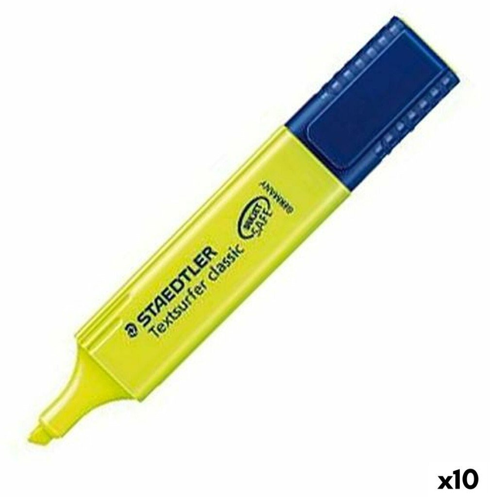 Marker fluorescencyjny Staedtler Textsurfer Classic Żółty 10 Sztuk