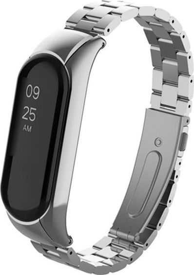 Alogy Alogy Bransoleta stainless steel bransoletka do Xiaomi Mi Band 5 Srebrna uniwersalny