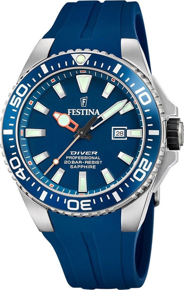 Zegarek Festina Zegarek męski Festina F20664-1 niebieski
