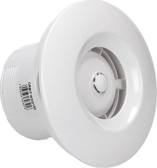 AWENTA Wentylator łazienkowy sufitowy Orbit fi100 88m3/h 13W 230V z czujnikiem ruchu i wyłącznikiem czasowym biały Awenta WXO100R