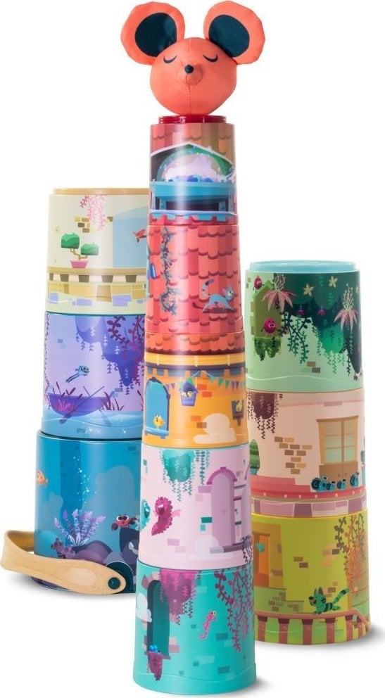 Miniland Kubeczkowa piramidka - magiczny zamek 11 szt