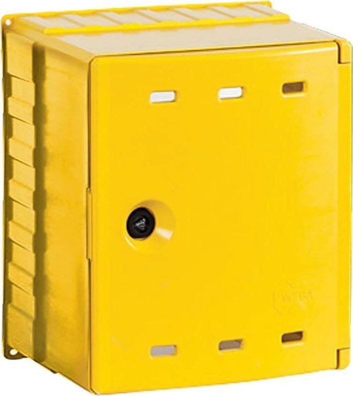Weba Skrzynka gazowa na zawór, 300x340x200, naścienna, z tworzywa - żółta WEBA 06-30-0300-01