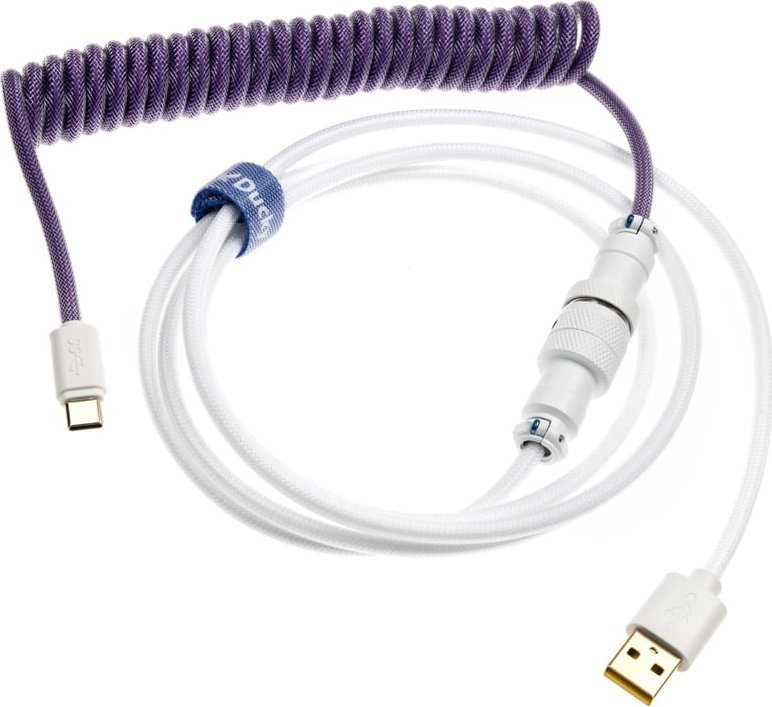 Kabel USB Ducky USB-A - USB-C 1.8 m Biało-fioletowy (DKCC-CTCNC1)