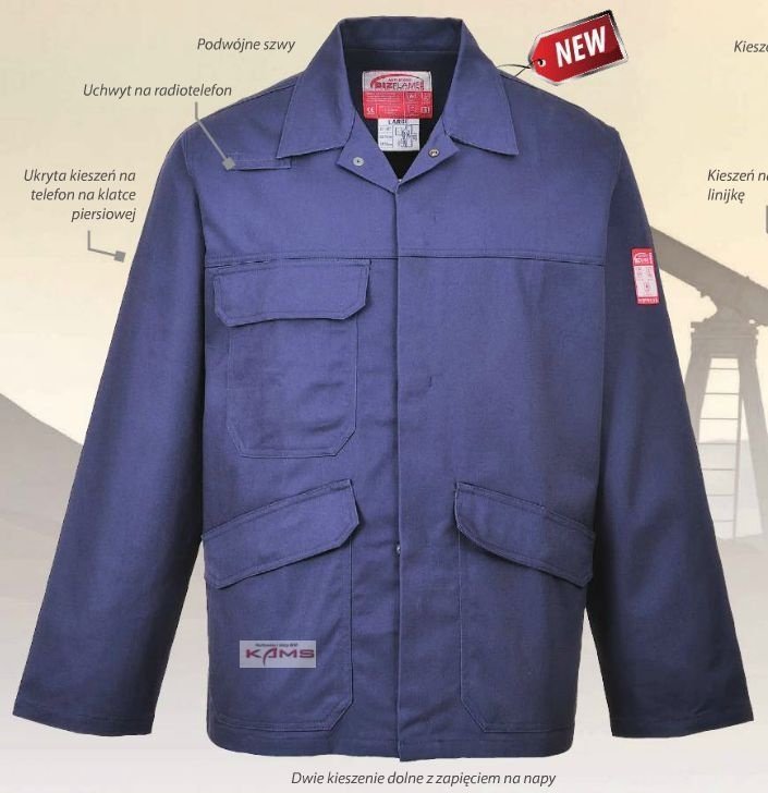 Portwest FR35- Bluza Bizflame Pro - antystatyczna bluza dla spawaczy - granatowy 3XL