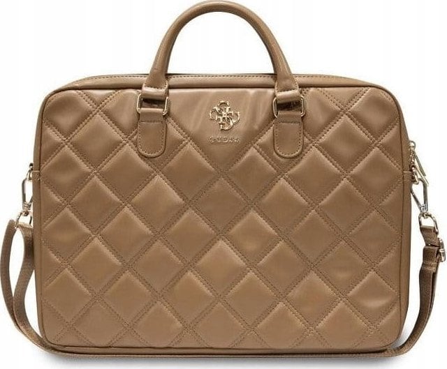 Torba Guess Guess Quilted 4G Computer Bag - Torba na notebooka 15" / 16" (brązowy)