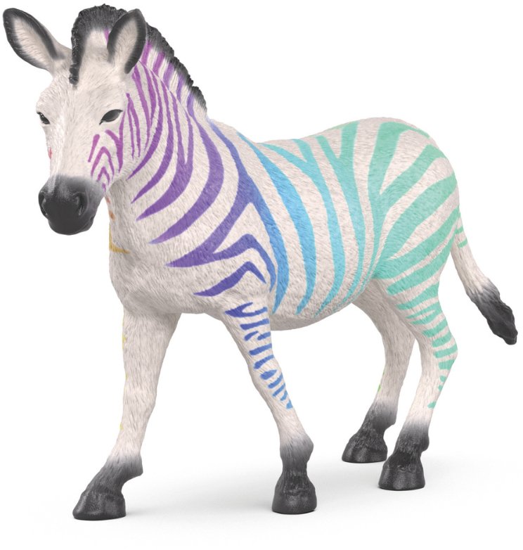 Zebra z tęczowym wzorem Edycja na 90-lecie
