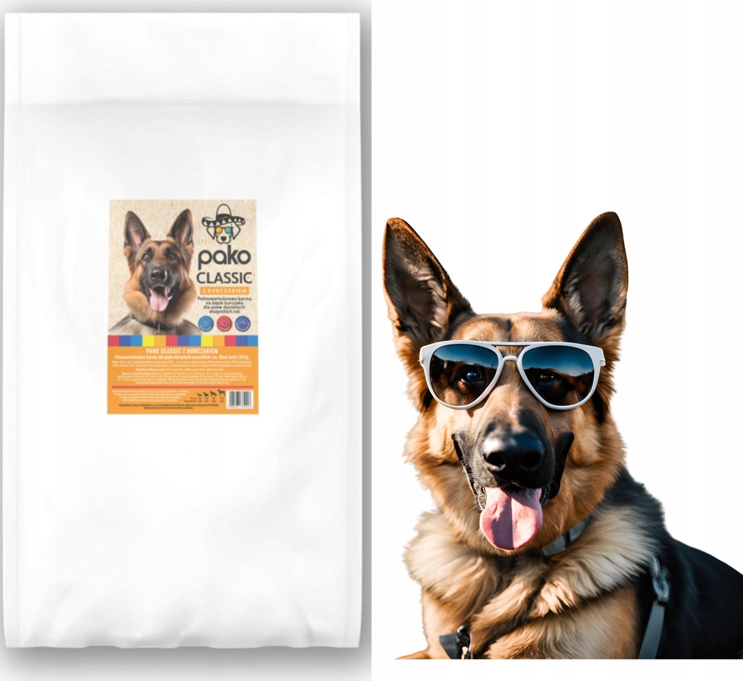 SUCHA KARMA DLA PSA PAKO CLASSIC 20 KG