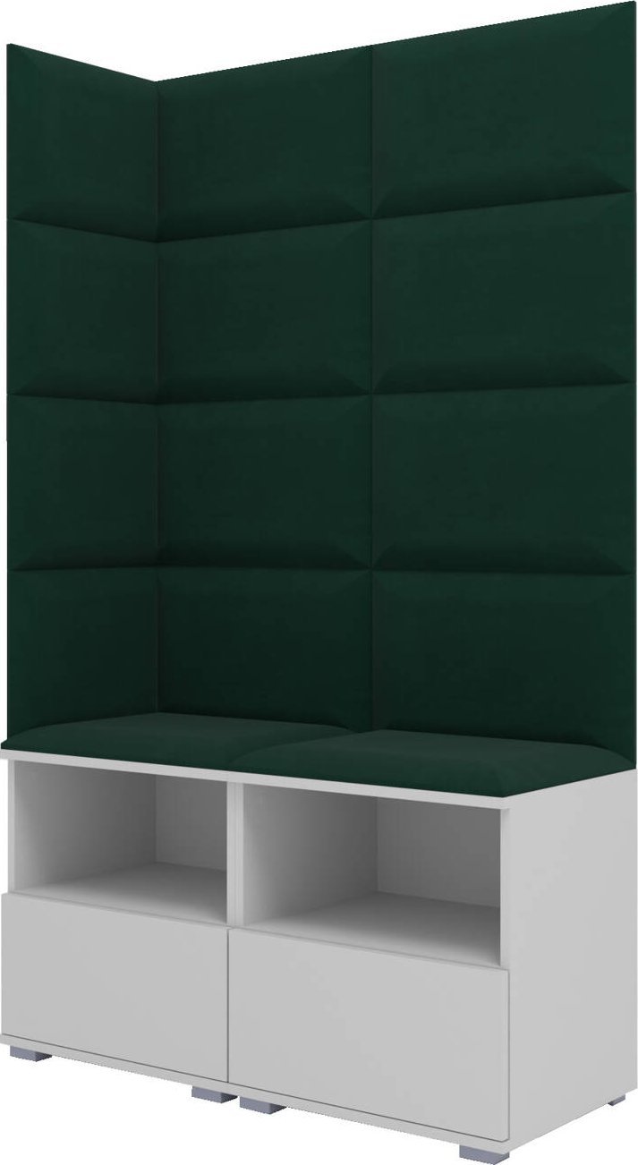 Ravio Tapicerowana garderoba Nela V - kolor biały + tkanina Trinity 28