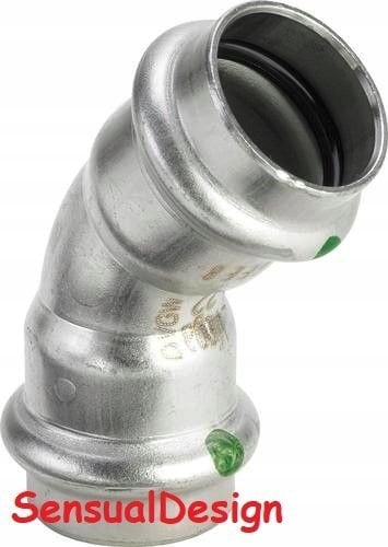 Łuk 45° z SC 22 stal szlachetna - nierdze / blyszczacyŁącznik do rur