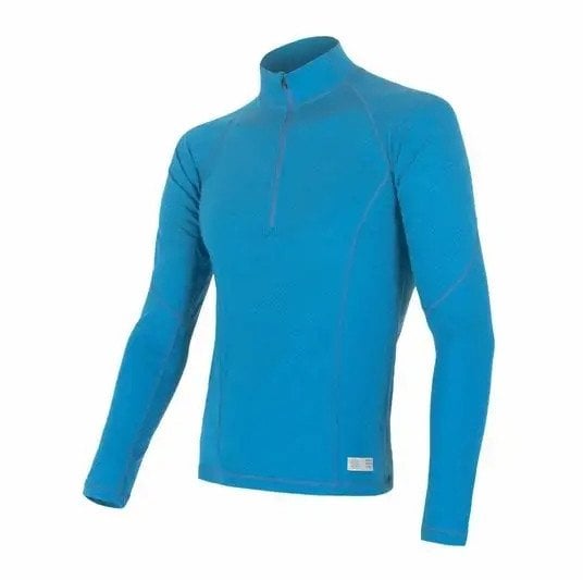 Bluza techniczna Sensor Merino DF Tee L/S Zip - blue
