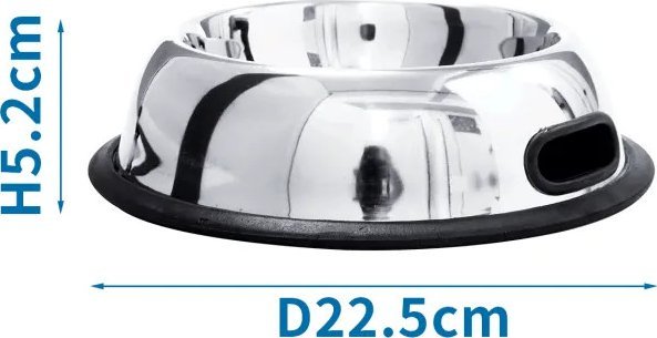 Nobleza Antypoślizgowa miska dla zwierząt ze stali nierdzewnej Antypoślizgowa miska dla zwierząt ze stali nierdzewnej