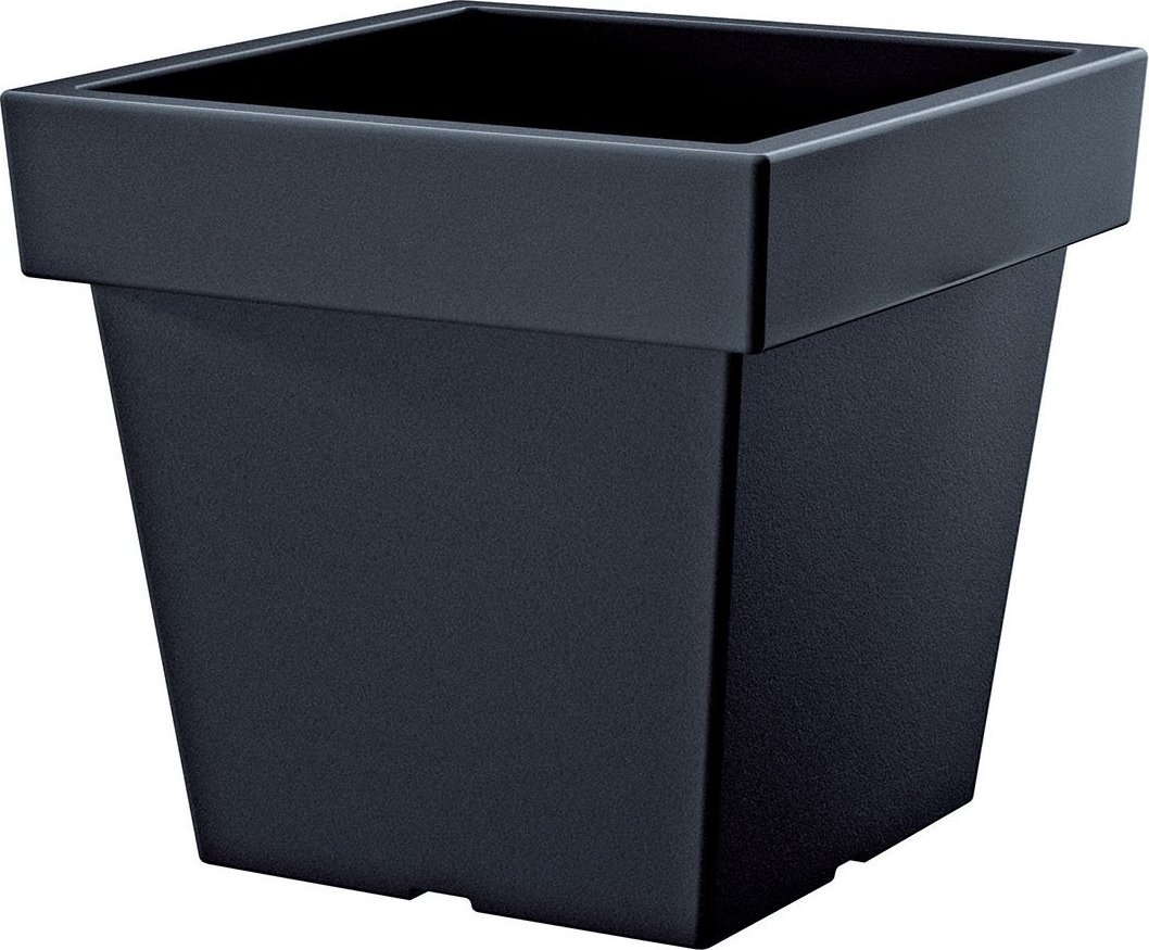 Prosperplast Doniczka kwadratowa LOFLY SQUARE LOW DLOFL200-S433, Kolor Antracyt, Prosperplast, Wymiary 20x20x18 cm