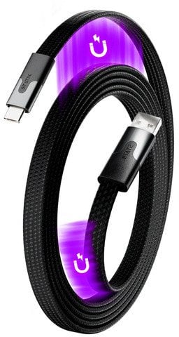 Kabel USB STATIK USB-A - USB-C 1 m Czarny (PUP-0494-3FT-AC-BLK)