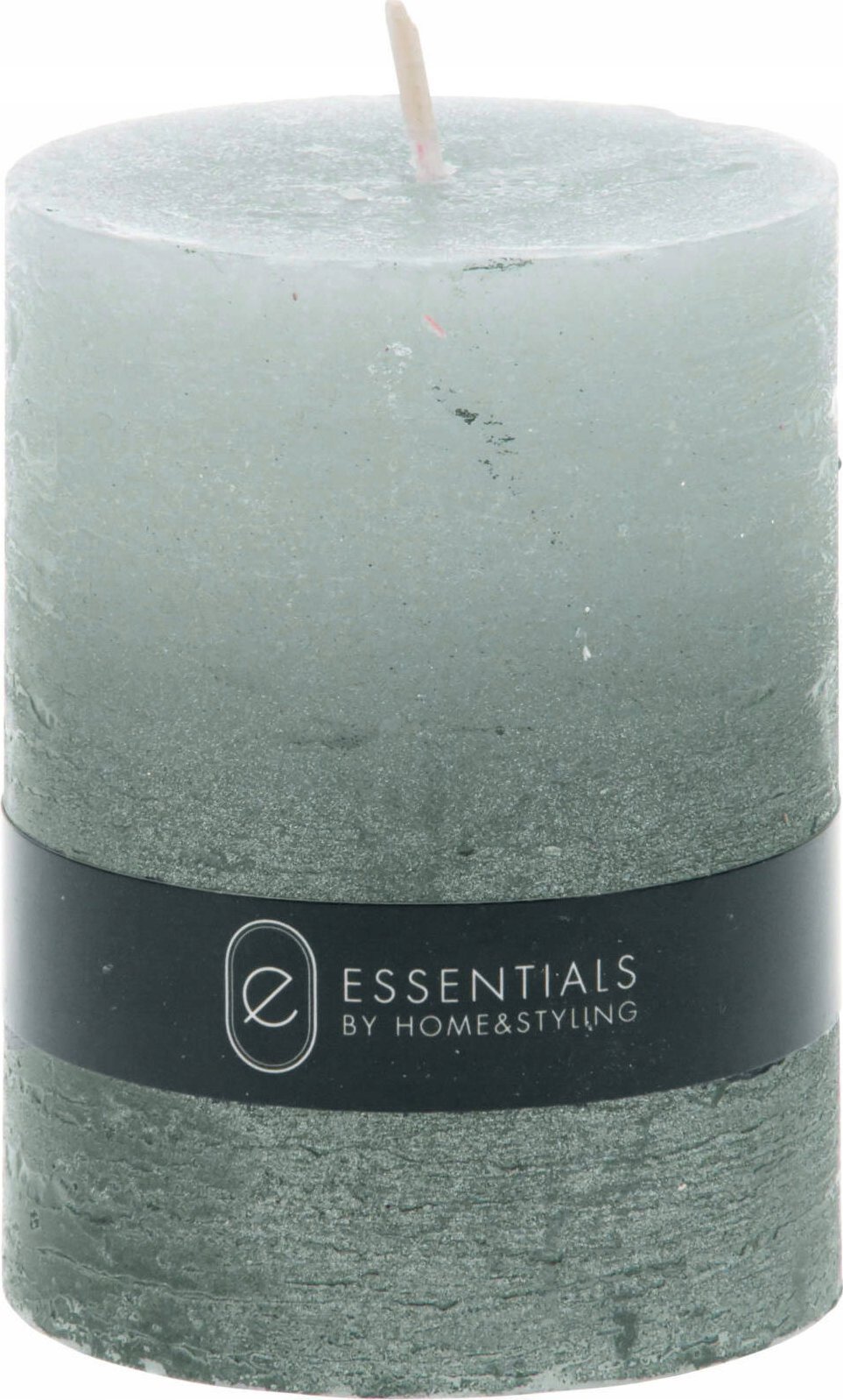 Home Styling Collection CANDLE PILLAR DIP DYE GREY