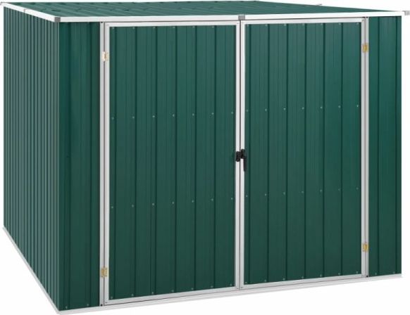 vidaXL Szopa ogrodowa zielona 195x198x159cm stal galwanizowana