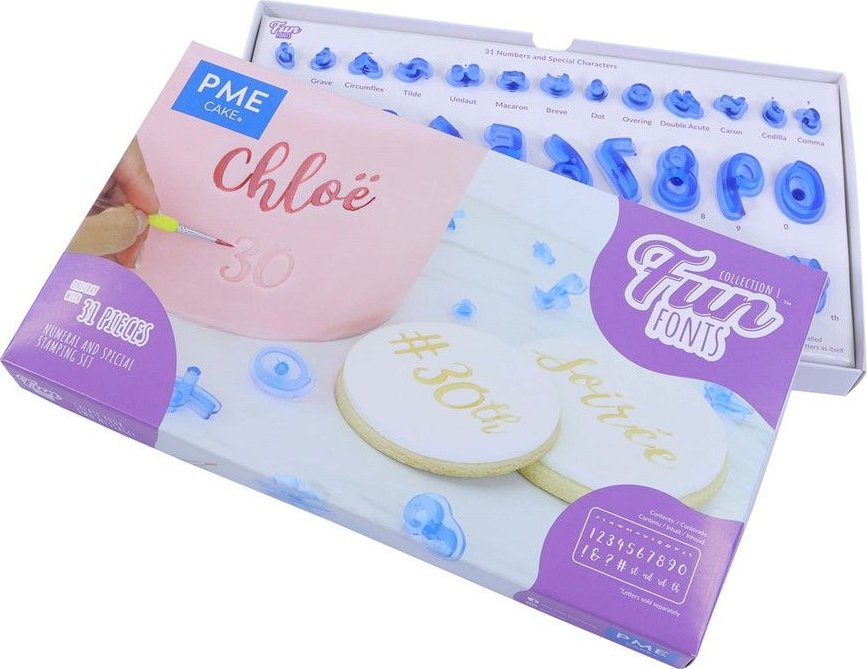 PME Zestaw foremek do tworzenia napisów