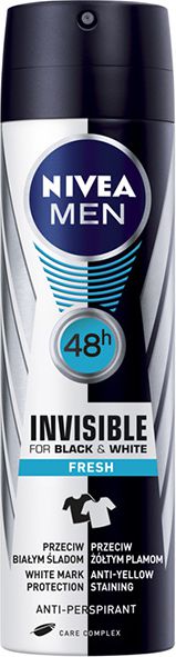 Nivea Dezodorant INVISIBLE FRESH spray męski 150ml