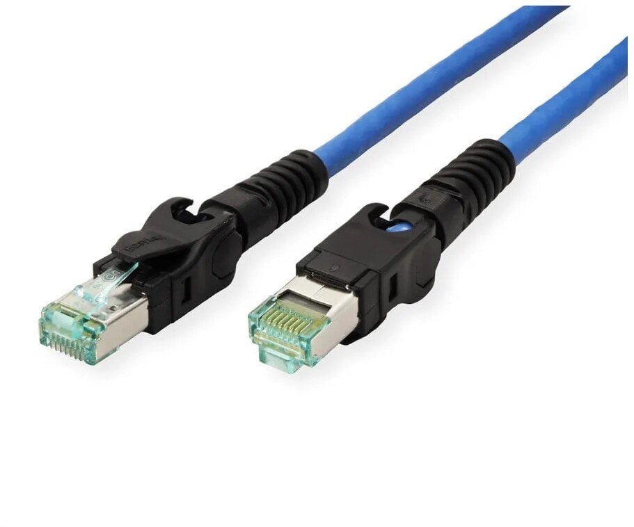 Kabel krosowy EasyLan VarioBoot Cat.6A, S/FTP, niebieski, 1,5 m