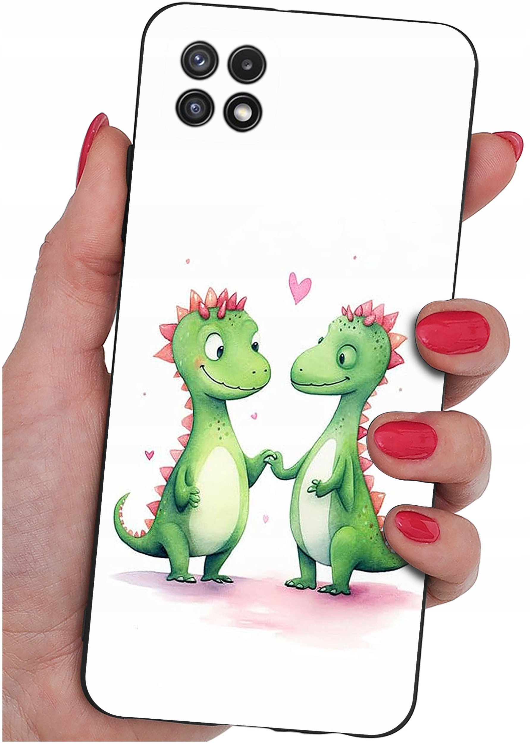 Etui do Samsung A22 5G WZORY |SILIKONOWE MATT CASE + SZKŁO 9H