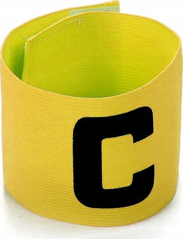 Legend OPASKA KAPITANA CZARNA ŻÓŁTA PIŁKA NOŻNA KAPITAN NA RĘKE KAPITAŃSKA