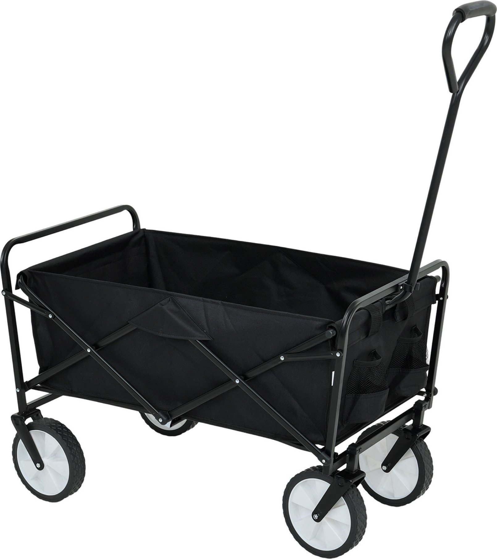 Fancy Garden Wózek turystyczny transportowy TYRS kempingowy składany 145L Czarny