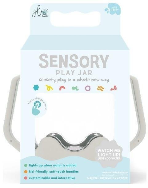 Glo Pals, Słoik sensoryczny do napełnienia wodą, kolor szary