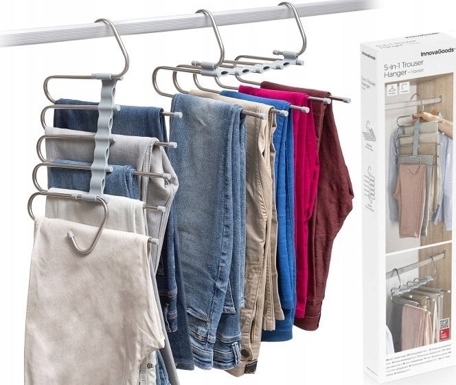 InnovaGoods Wielofunkcyjny Wieszak na Spodnie 5 w 1