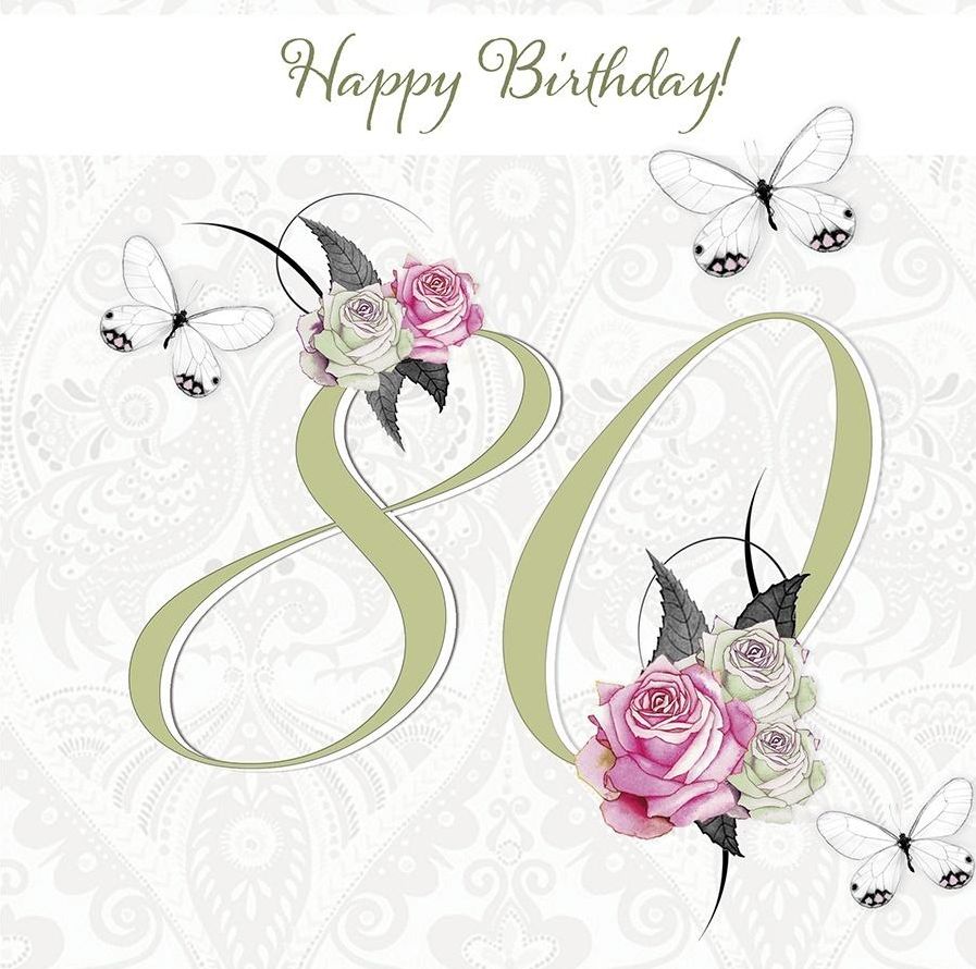 Clear Creation Karnet Swarovski kwadrat CL1680 Urodziny 80