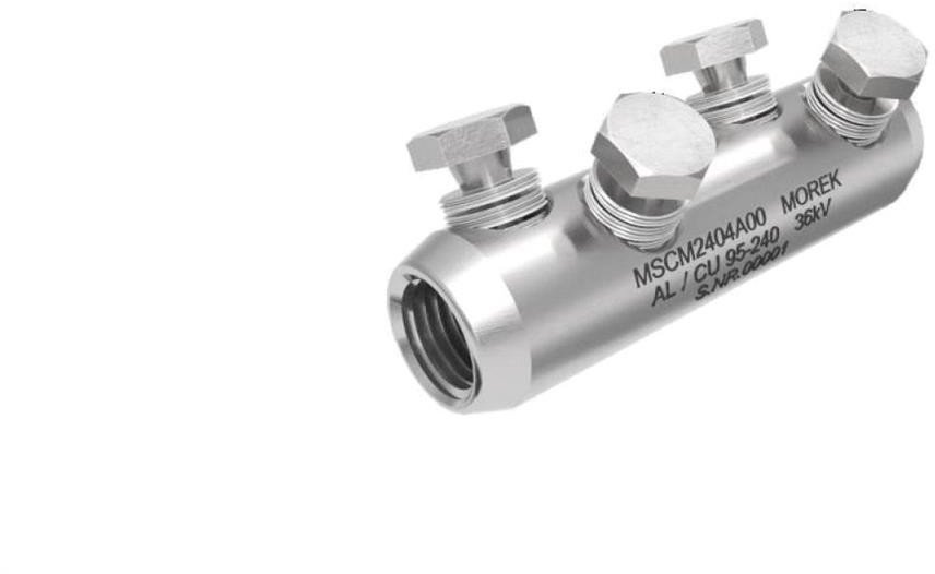 Złączka śrubowa MSCM240 Al/Cu 95-240mm2 36kV 4xśruba aluminiowa zrywalna MSCM2404A00