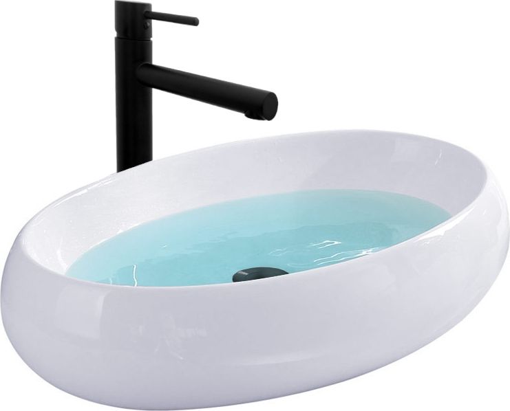 Umywalka Rea Umywalka Nablatowa Melania Biała Rea