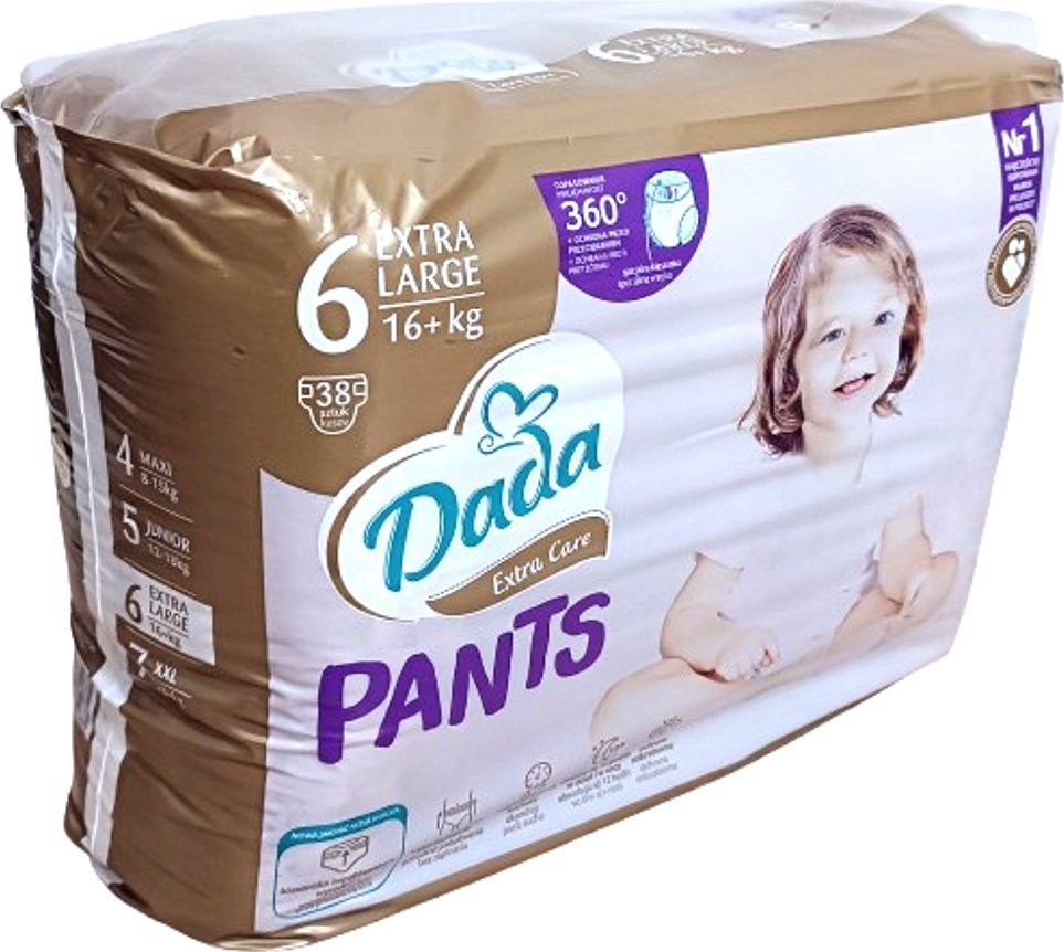 Pieluchomajtki Dada Extra Care 6 - 16kg+ - 38szt