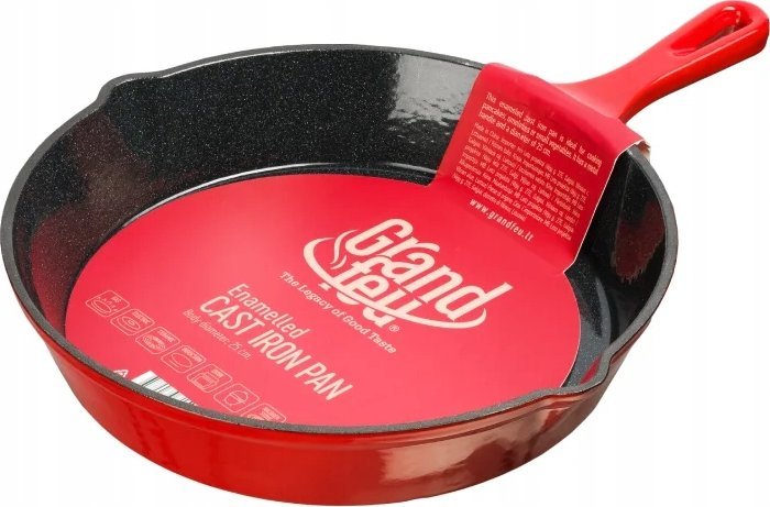 Patelnia Sourcing RED IRON CAST SKILLET 25 CM