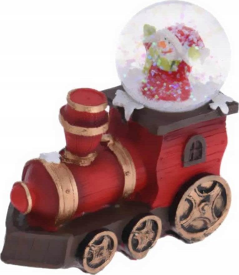 Świąteczny pojazd ze śnieżną kulą