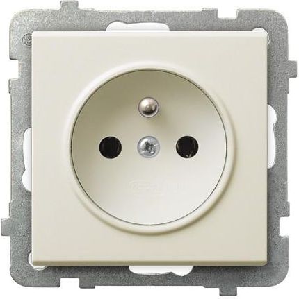 Ospel Gniazdo Sonata pojedyncze z uziemieniem ecru (GP-1RZ/m/27)