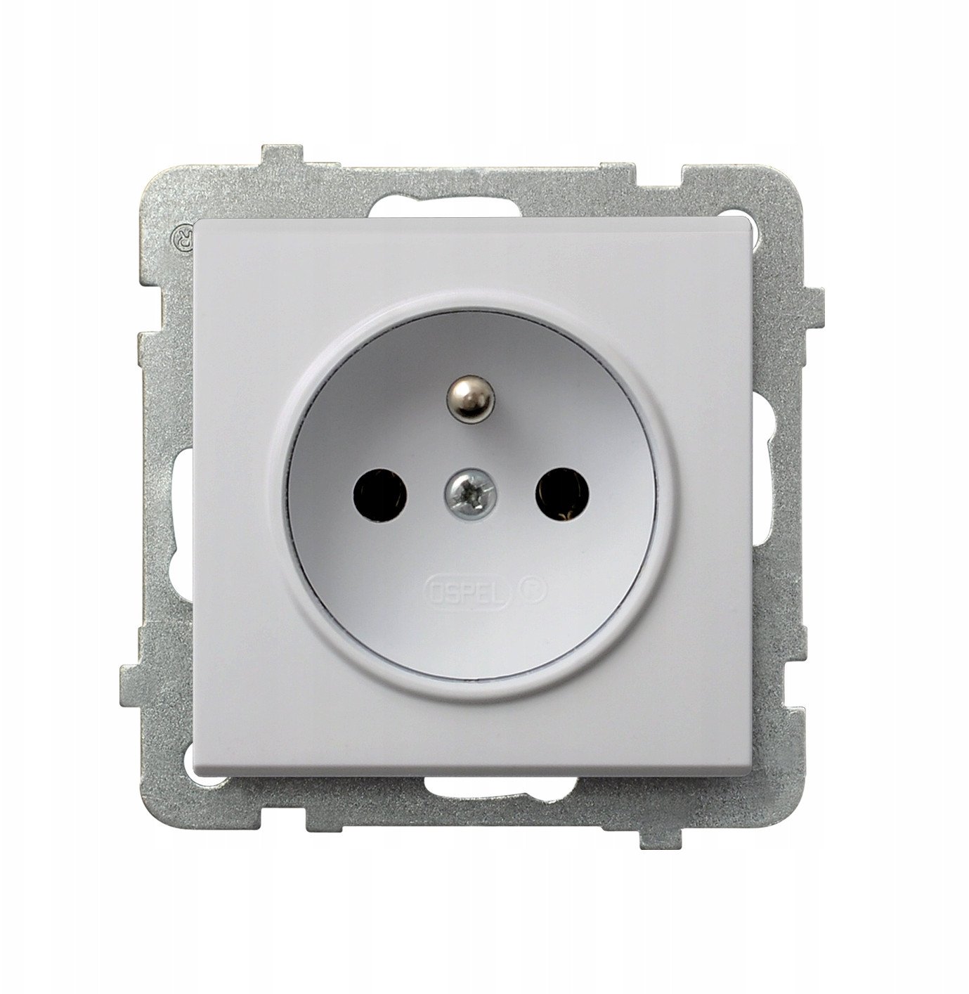 GP-1RZ/m/75 SONATA Gniazdo pojedyncze z uziemieniem biały mat GP-1RZ/m/75