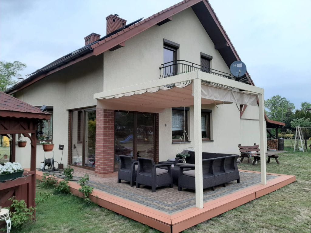 SunShade Roleta rzymska pozioma premium Decor 3x5 - Szary