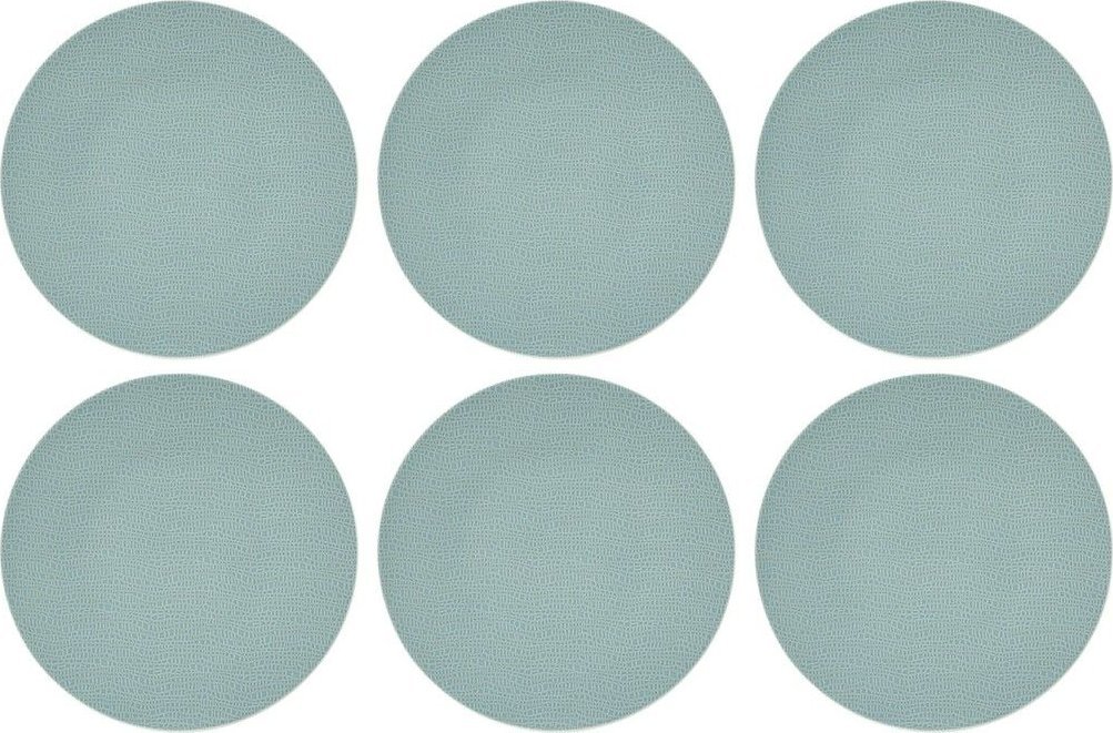 Komplet 6 talerzy porcelanowych obiadowych 28 cm miętowy - Seltmann Weiden