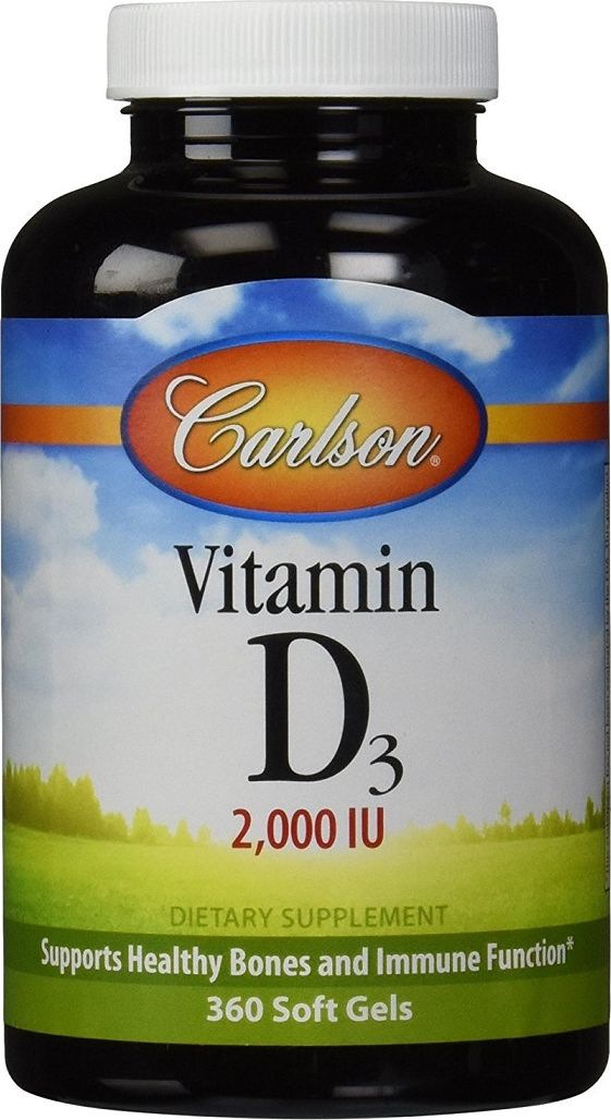 Carlson Labs Carlson Labs - Witamina D3, 2000 IU, 360 kapsułek miękkich