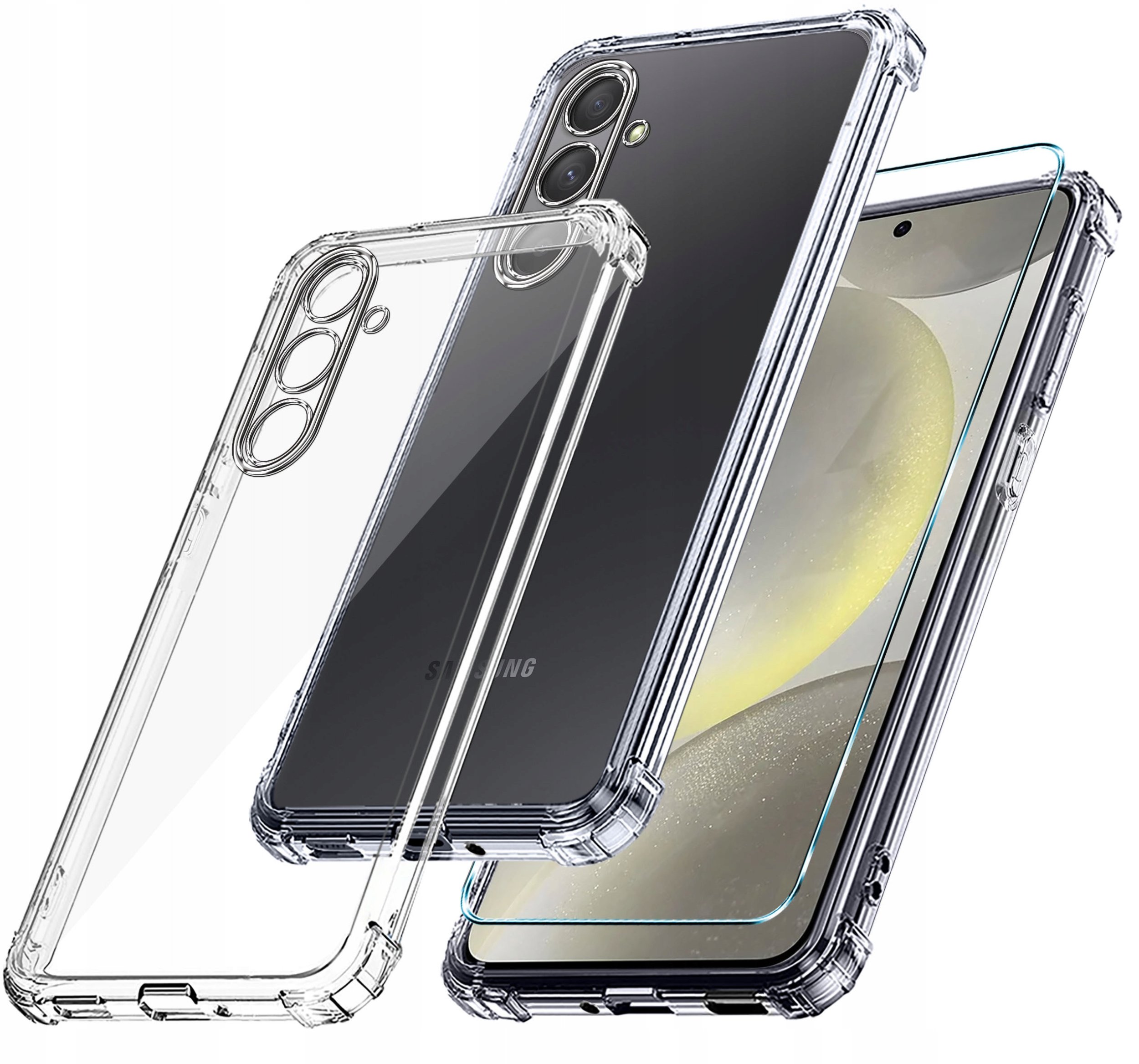 Etui do Samsung Galaxy S24 ANTI-SHOCK PANCERNE CASE PLECKI + Szkło 9H