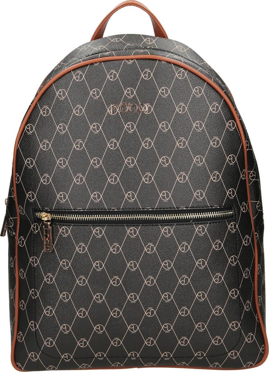 Nobo Plecak damski Nobo elegancki ze wzorem czarny