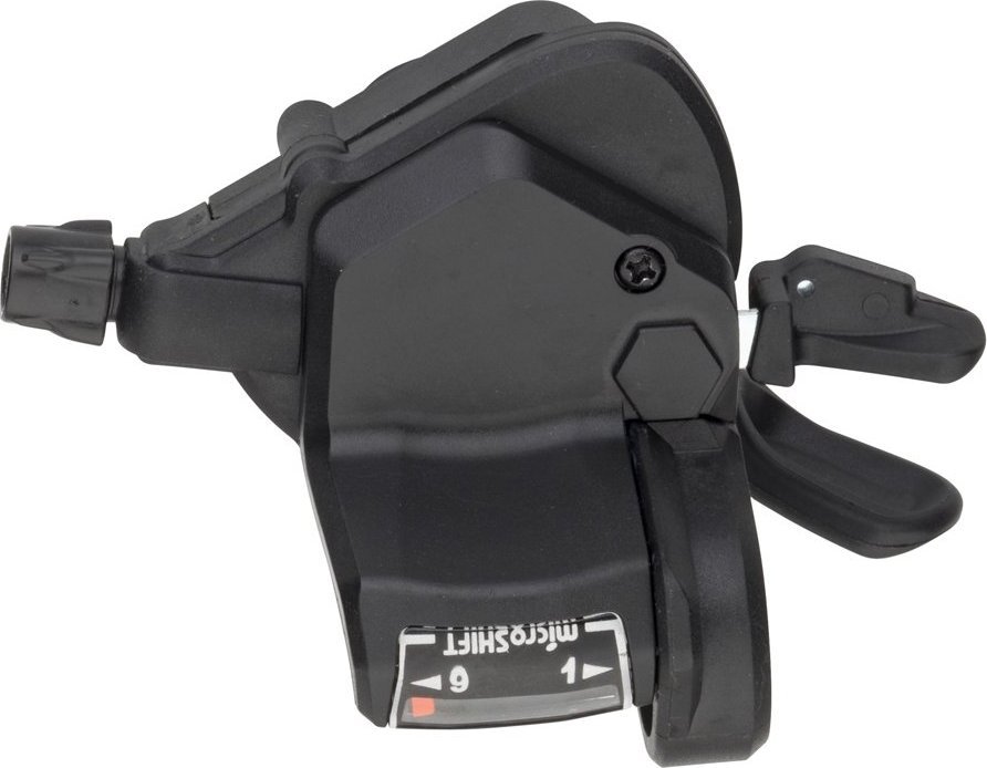 Microshift Manetka MICROSHIFT, Prawa, 9.rzędowa, Kompatybilna z Shimano, Thumb Tap, Optyczny Wskaźnik Przełożeń (NEW)