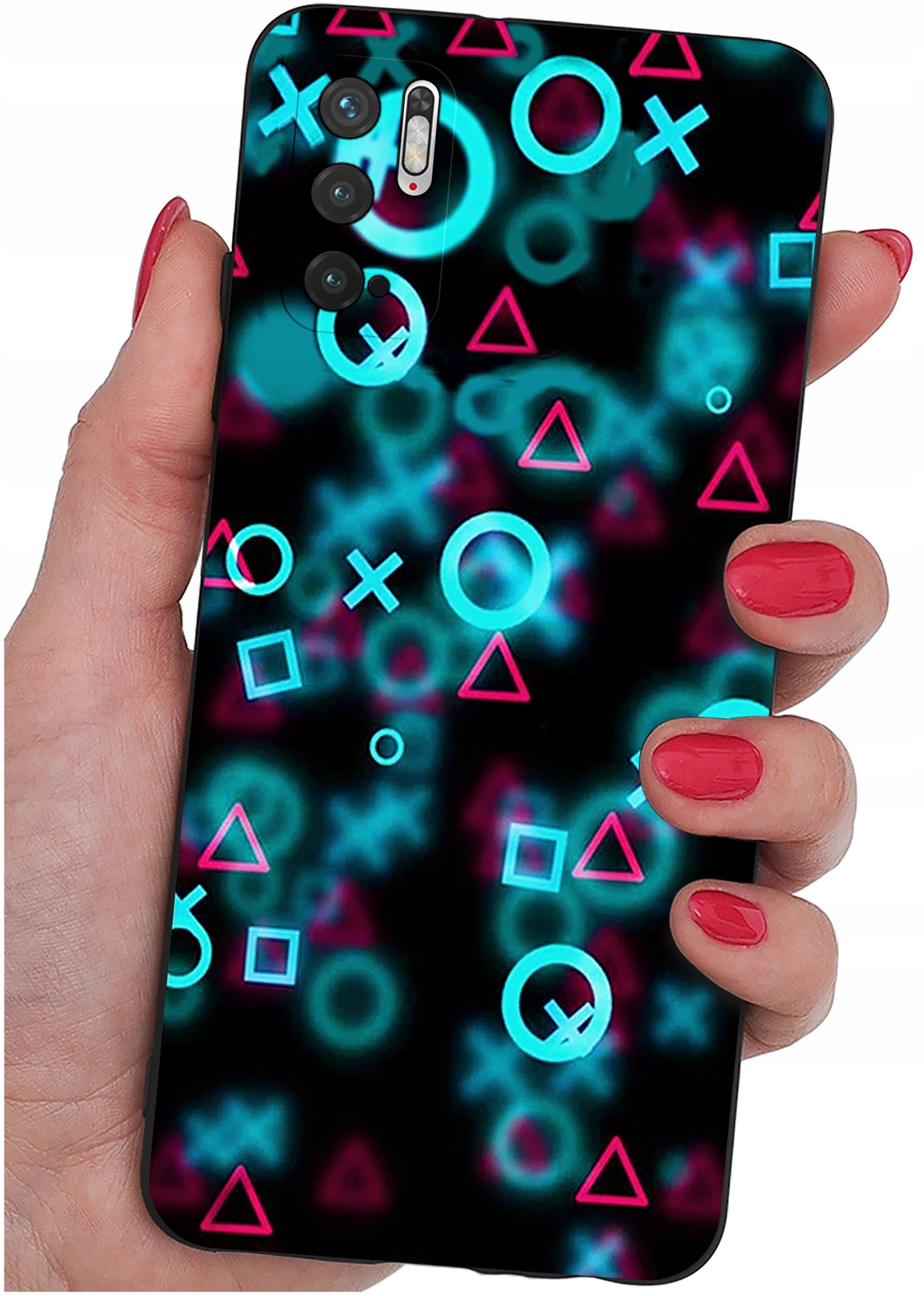 ETUI do Xiaomi Redmi Note 10 5G | WZORY | SILIKONOWE MATT CASE + SZKŁO 9H